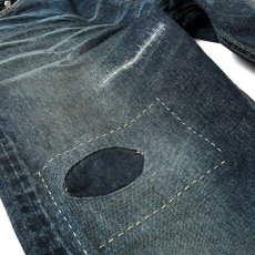 画像11: 5 Pocket Selvage Washed Denim Pants Standard Fit デニム パンツ セルビッジ ダメージ ビンテージ ウォッシュ Blue ブルー　by Lafayette ラファイエット  (11)