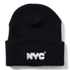 画像1: X DSNY Community Services Long Beanie デイーエスエヌワイ ニット帽 キャップ ビーニー Black ブラック Dark Green by Lafayette ラファイエット  (1)