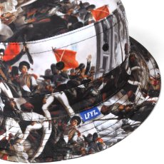 画像3: French Revolution Polyester Bucket Hat バケット ハット ポリエステル 総柄 ロゴ　by Lafayette ラファイエット  (3)