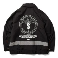 画像3: X DSNY Community Services Worker Jacket 刺繍 オフィシャル ロゴ ユニフォーム リフレクター ジャケット Black ブラック by Lafayette ラファイエット  (3)