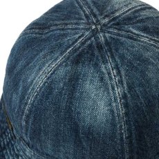 画像8: Washed Denim Reversible Metro Hat Paisley ペイズリー リバーシブル デニム メトロ ハット 帽子　by Lafayette ラファイエット  (8)