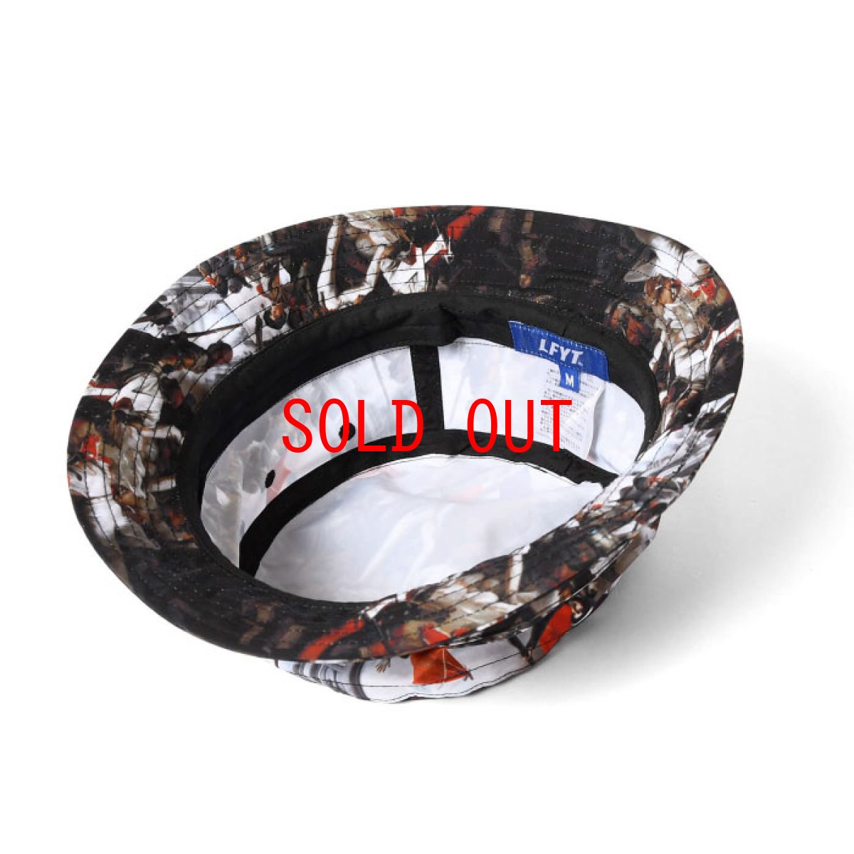 画像5: French Revolution Polyester Bucket Hat バケット ハット ポリエステル 総柄 ロゴ by Lafayette ラファイエット  (5)