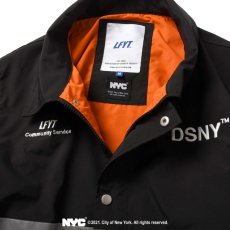 画像4: X DSNY Community Services Worker Jacket 刺繍 オフィシャル ロゴ ユニフォーム リフレクター ジャケット Black ブラック by Lafayette ラファイエット  (4)