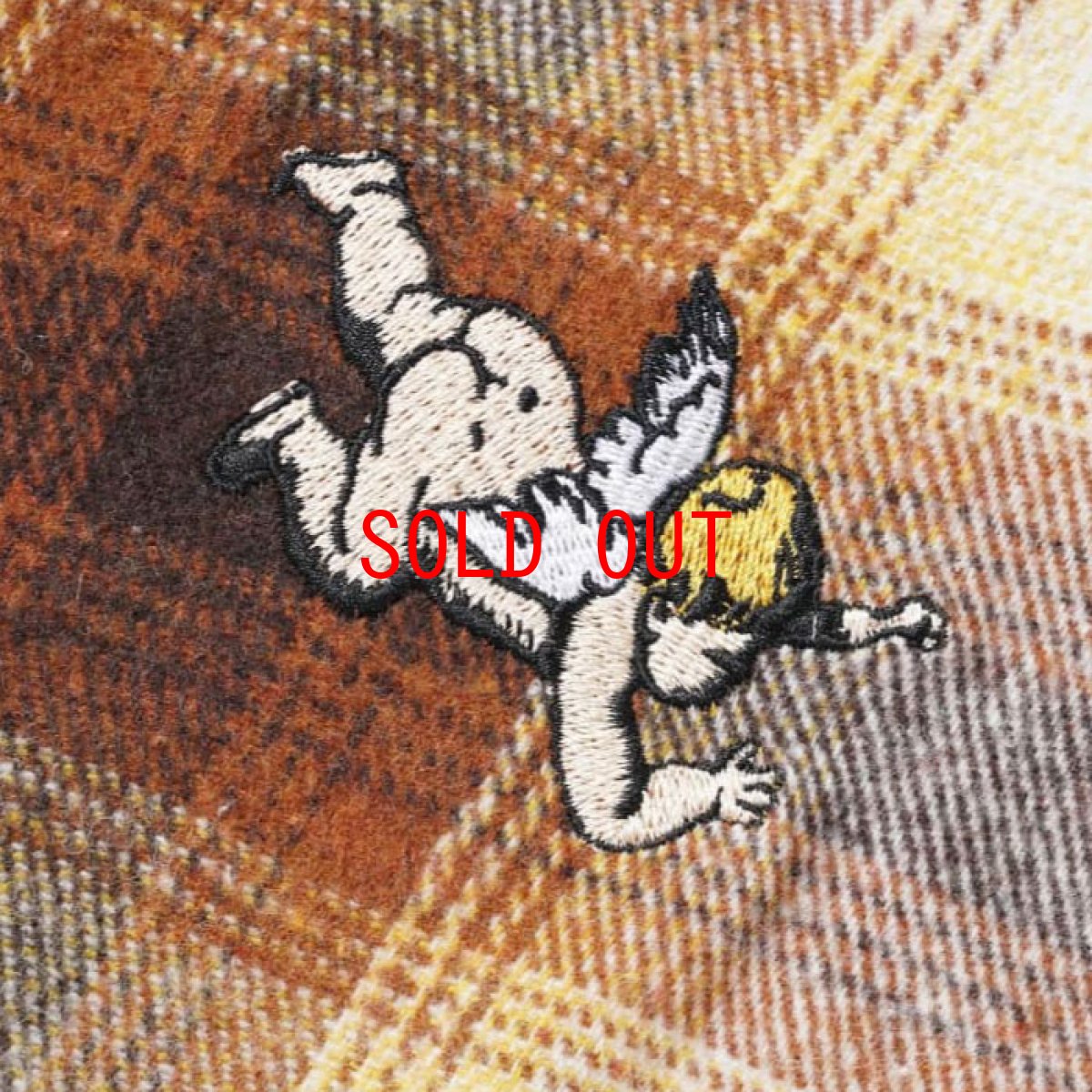 画像4: Angels Heavyweight Plaid Shirts Jacket エンジェル プレイド シャツ ジャケット ジップ Brown Taupe ブラウン (4)