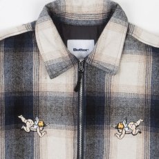 画像5: Angels Heavyweight Plaid Shirts Jacket エンジェル プレイド シャツ ジャケット ジップ Navy Beige ネイビー ベージュ (5)