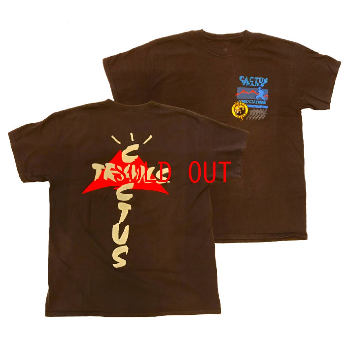 画像1: Trails Assn S/S Tee Washed Brown 半袖 Tシャツ トラヴィス スコット by Travis Scott (1)