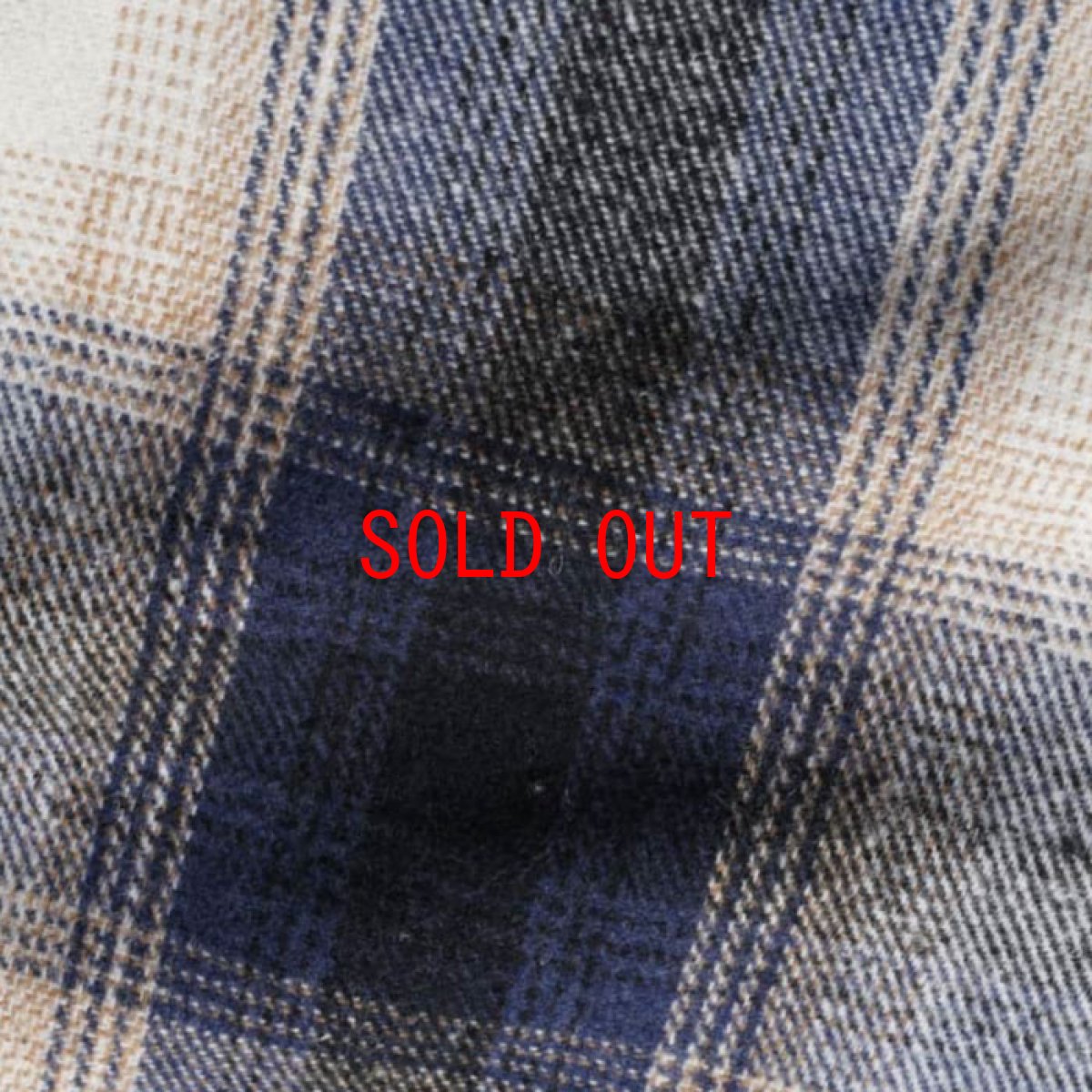 画像6: Angels Heavyweight Plaid Shirts Jacket エンジェル プレイド シャツ ジャケット ジップ Navy Beige ネイビー ベージュ (6)