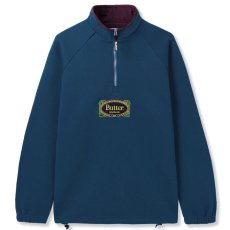 画像2: Crest 1/4 Zip Pullover Sweat ロゴ スウェット クレスト プルオーバー ハーフ ジップ Slate Navy ネイビー (2)