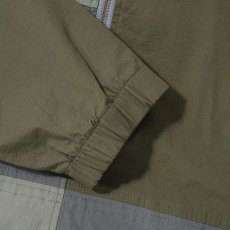 画像5: Patchwork Pullover Shirts Jacket パッチワーク プルオーバー シャツ ジャケット ハーフ ジップ Army Green グリーン (5)