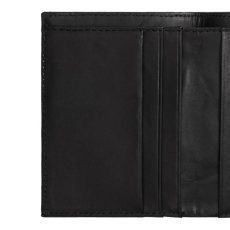 画像6: Leather Fold Wallet Black レザー フォールド ウォレット 札入れ カード ポケット 財布 ブラック 黒 牛革 (6)