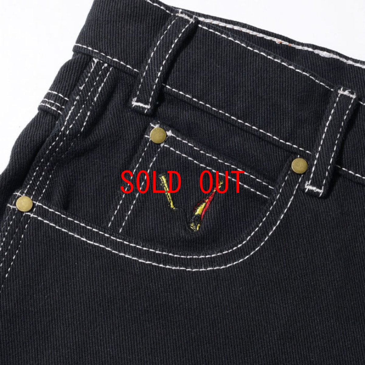 画像8: Overdye Denim Work Pants オーバーダイ カラー デニム ワーク パンツ Black ブラック (8)