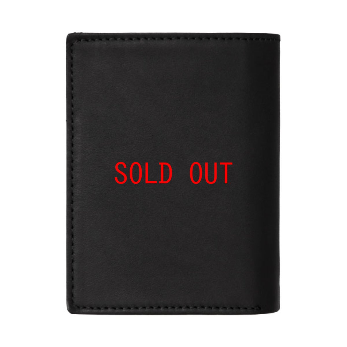 画像3: Leather Fold Wallet Black レザー フォールド ウォレット 札入れ カード ポケット 財布 ブラック 黒 牛革 (3)