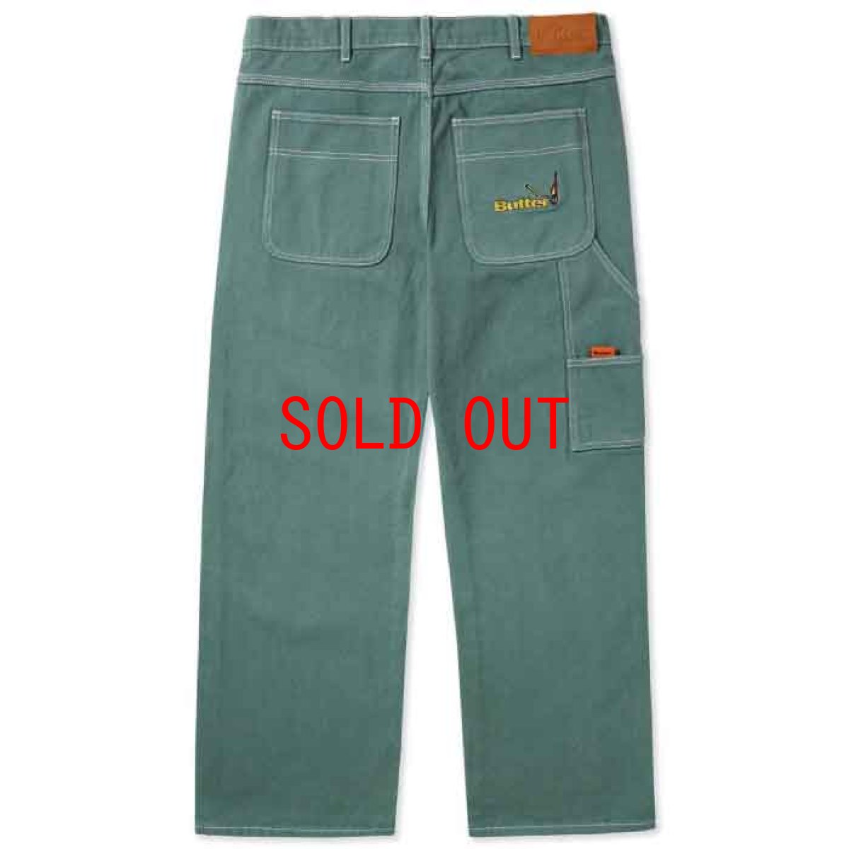 画像1: Overdye Denim Work Pants オーバーダイ カラー デニム ワーク パンツ Alpine Green グリーン (1)