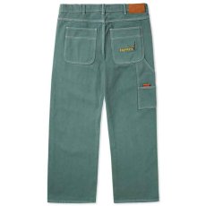 画像1: Overdye Denim Work Pants オーバーダイ カラー デニム ワーク パンツ Alpine Green グリーン (1)