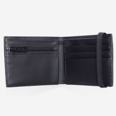 画像3: Coated Billfold Wallet Black Camo Laurel フォールド ウォレット 二つ折り コイン バンド スクリプトロゴ 財布 ブラック 黒 カモ 迷彩 (3)