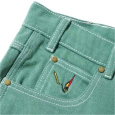 画像6: Overdye Denim Work Pants オーバーダイ カラー デニム ワーク パンツ Alpine Green グリーン (6)