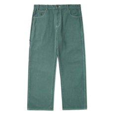 画像2: Overdye Denim Work Pants オーバーダイ カラー デニム ワーク パンツ Alpine Green グリーン (2)