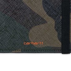 画像10: Coated Billfold Wallet Black Camo Laurel フォールド ウォレット 二つ折り コイン バンド スクリプトロゴ 財布 ブラック 黒 カモ 迷彩 (10)