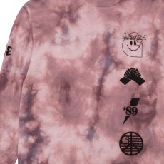 画像4: TAB L/S Tie Dye Tee タイダイ ロング スリーブ ルーズ フィット 長袖 Tシャツ Chromo Malaga Pink / Black (4)