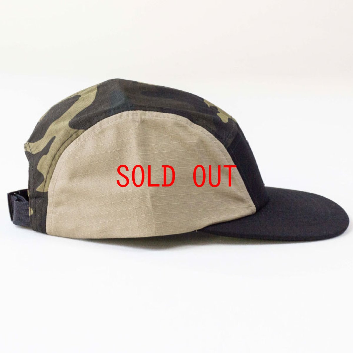 画像8: Valiant 5panel Cap Jet パネル キャップ ジェット Cロゴ Cap Black Camo Grey Beige ブラック カモ (8)