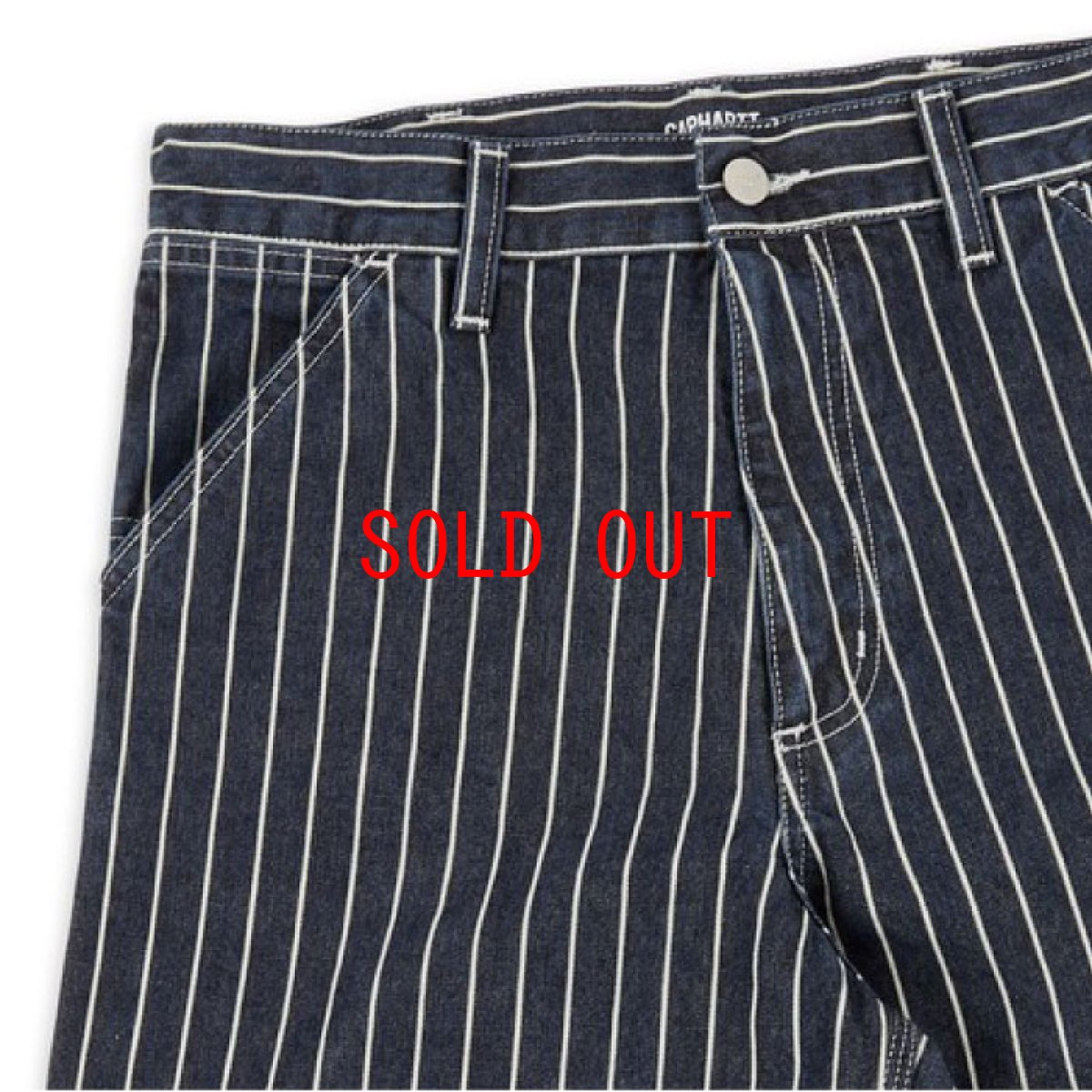 画像6: Trade Single Knee Hickory Stripe Pants ヒッコリー ストライプ シングル ニー パンツ Dark Navy Wax ダーク ネイビー (6)