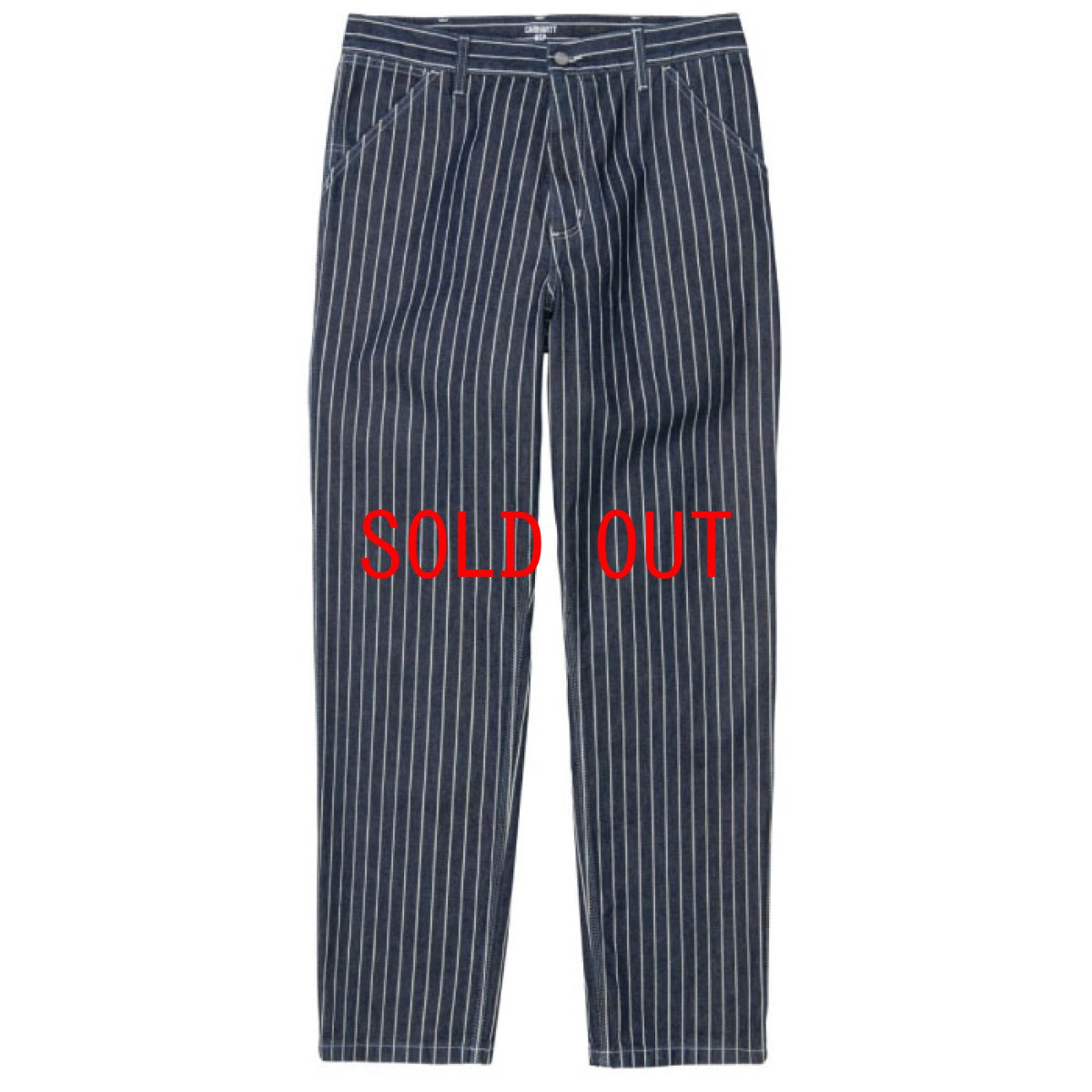 画像3: Trade Single Knee Hickory Stripe Pants ヒッコリー ストライプ シングル ニー パンツ Dark Navy Wax ダーク ネイビー (3)