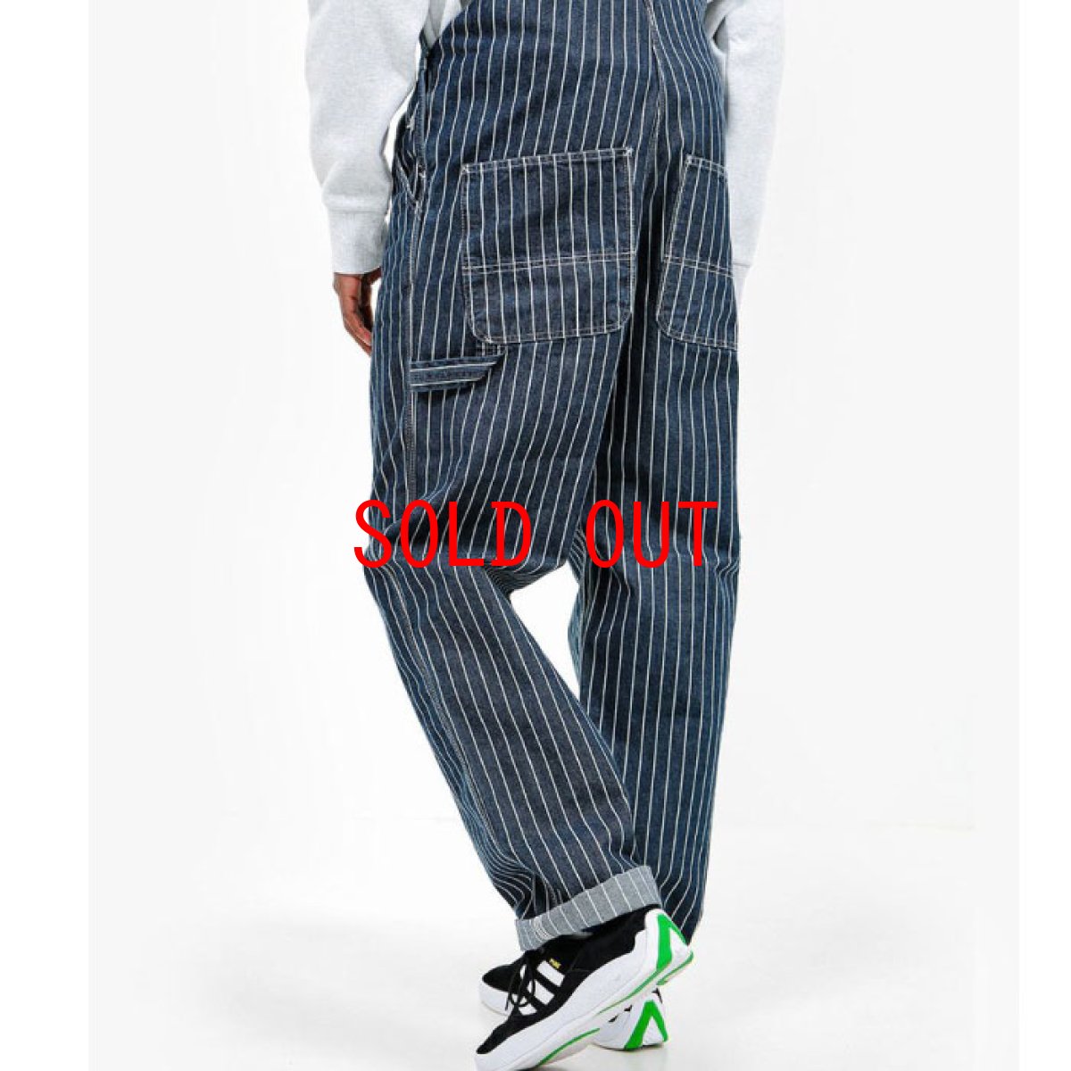 画像11: Trade Bib Overall Hickory Stripe ヒッコリー ストライプ ビブ オーバーオール Dark Navy Wax ダーク ネイビー (11)