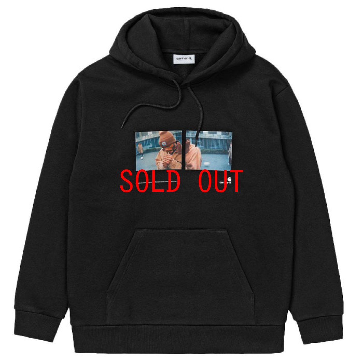 画像2: Hooded Backyard Sweat Shirt バックヤード スウェット シャツ フーディー パーカー フォト Black ブラック (2)