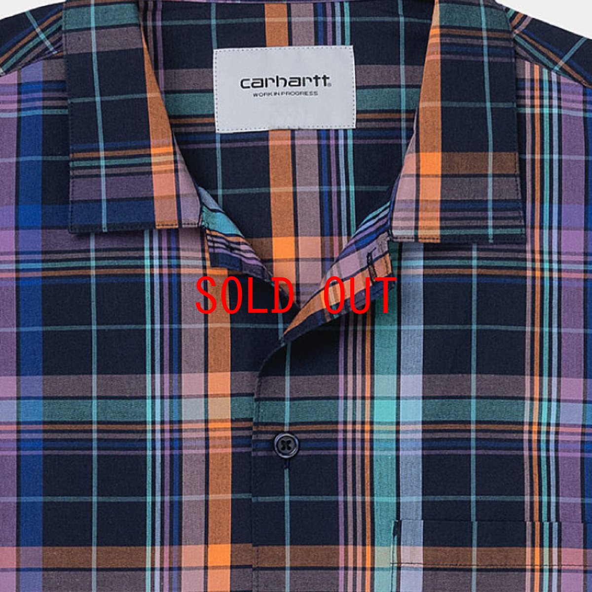 画像6: Vilay Check S/S Shirts オープン カラー チェック柄 半袖 シャツ コットン ポプリン チェスト ポケット Cロゴ スクエア ラベル Dark Navy ネイビー (6)