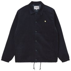 画像2: Corduroy Coach Jacket Dark Navy Limoncello コーチ ジャケット コーデュロイ アイテム カーハート スクリプト ロゴ ネイビー (2)