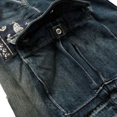 画像9: Washed Denim Shorts デニム ショーツ カーゴ ショート パンツ Vintage ビンテージ Paisley ペイズリー (9)