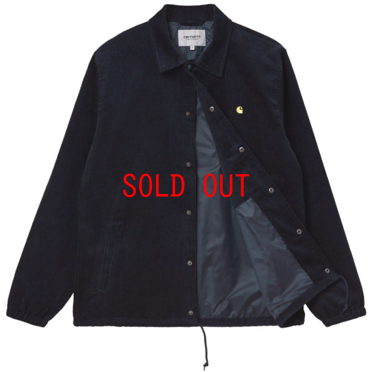 画像4: Corduroy Coach Jacket Dark Navy Limoncello コーチ ジャケット コーデュロイ アイテム カーハート スクリプト ロゴ ネイビー (4)