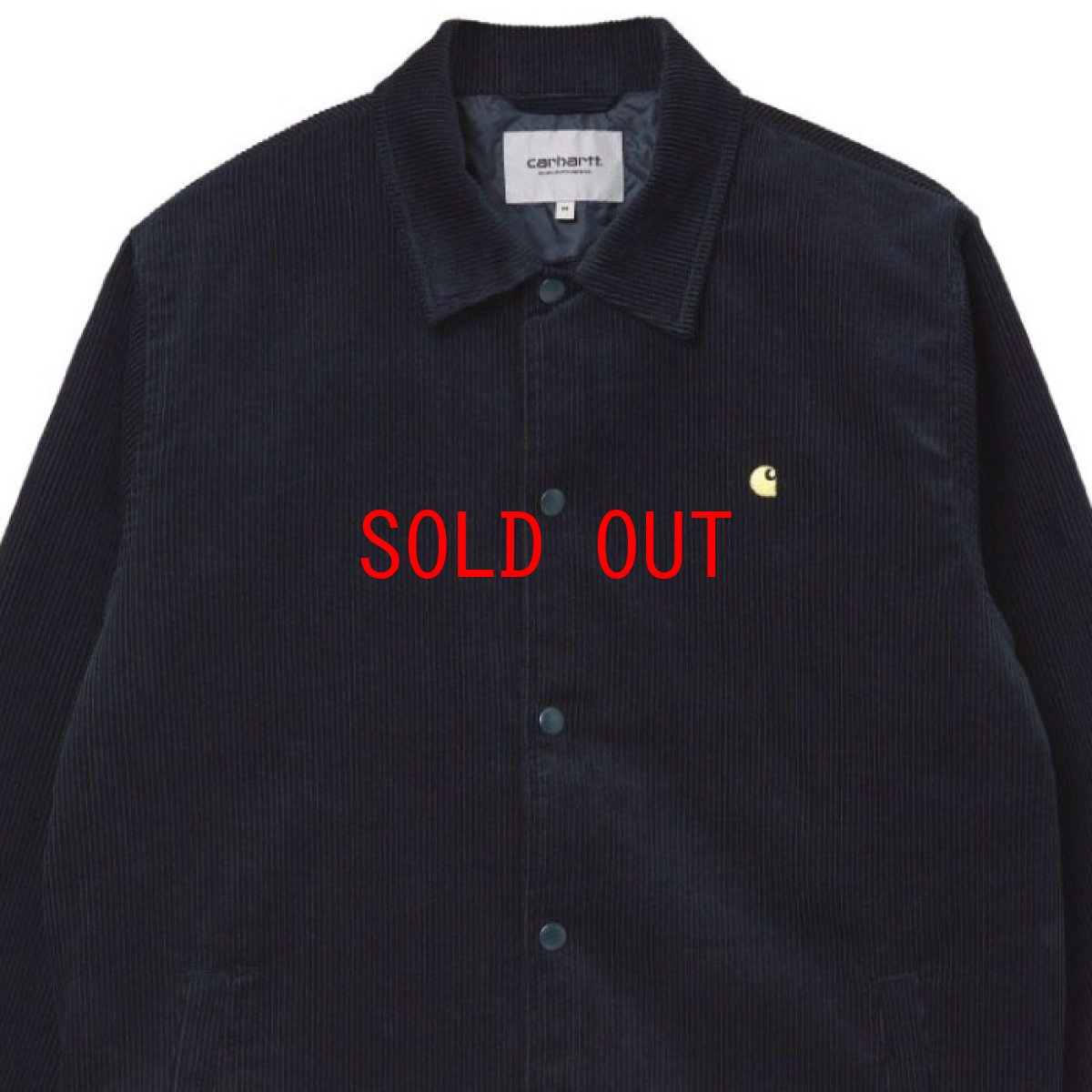 画像6: Corduroy Coach Jacket Dark Navy Limoncello コーチ ジャケット コーデュロイ アイテム カーハート スクリプト ロゴ ネイビー (6)