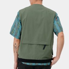 画像6: Hurst Vest メカニカル ストレッチ リップストップ ベスト ポケット タクティカル スポーティ アウトドア Dollar Green グリーン (6)