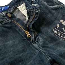 画像7: Washed Denim Shorts デニム ショーツ カーゴ ショート パンツ Vintage ビンテージ Paisley ペイズリー (7)