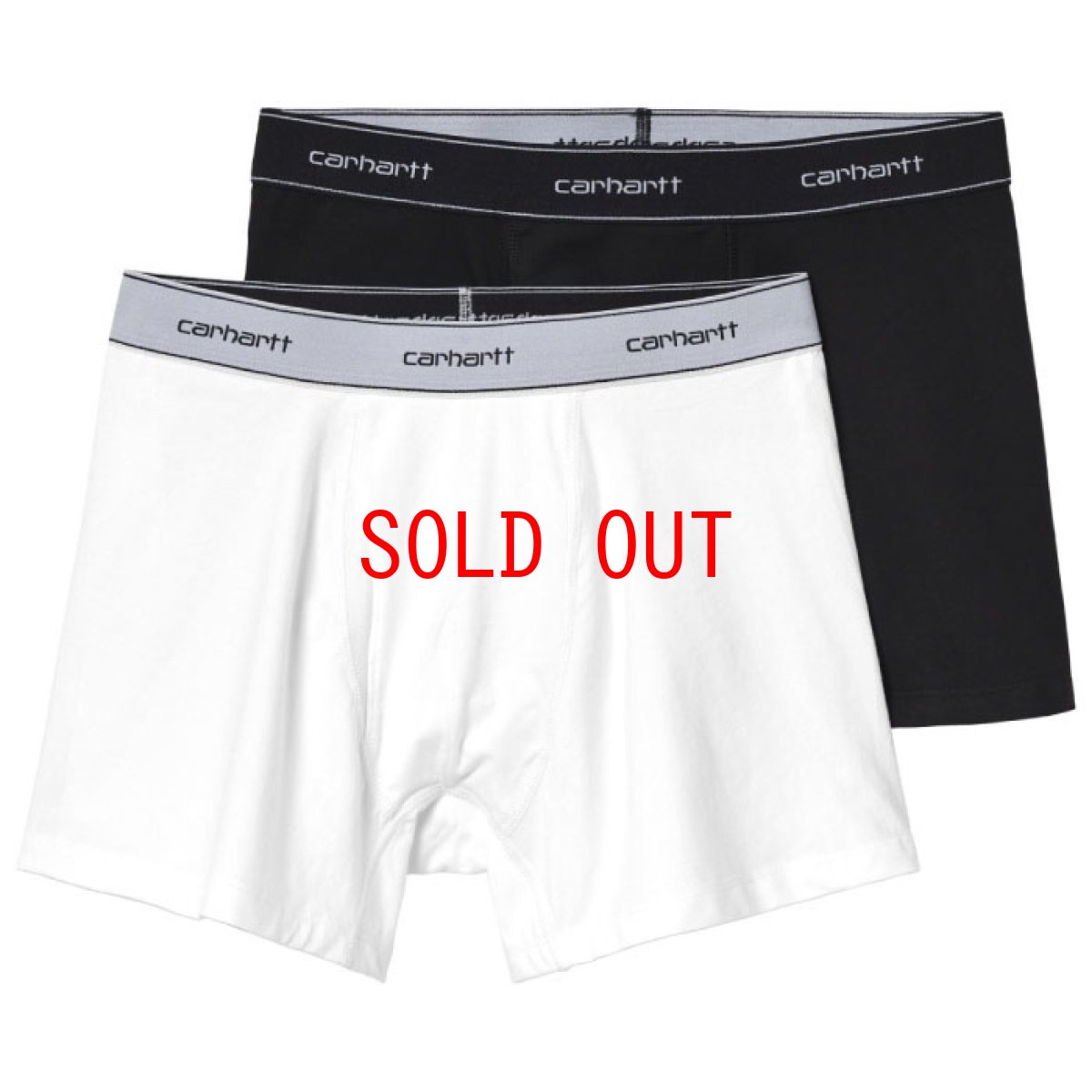 画像1: Cotton Trunks 2PC Pack Boxers コットン ボクサー トランクス パンツ Black + White ブラック ホワイト (1)