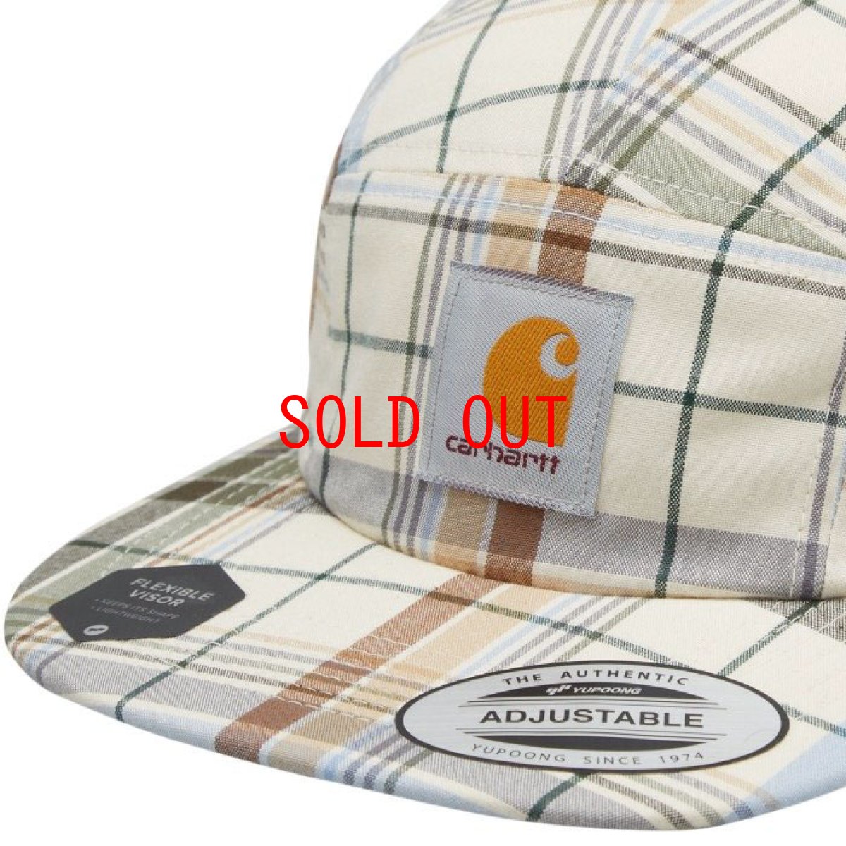 画像6: Vilay Cap Check 5 パネル キャップ チェック Cロゴ ラベル ストラップ Dark Navy Natural White ネイビー ナチュラル ホワイト (6)
