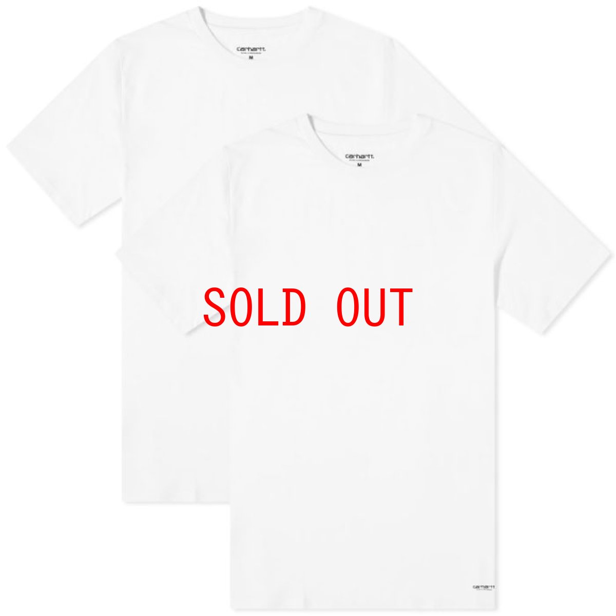 画像2: Standard Crew Neck Tee 2PC Pack 2 パック 半袖 Tシャツ スタンダード クルー ネック 無地 White ホワイト (2)