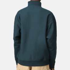 画像5: Half Zip American Script Sweat Shirt ハーフ ジップ アメリカン スクリプト ロゴ スウェット シャツ Deep Lagoon Green グリーン (5)