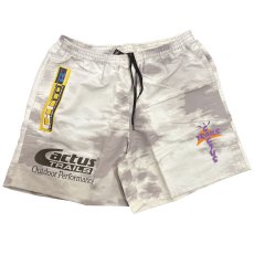 画像1: Travis Scott Trails Nylon Shorts トレイル ナイロン ケミカル ウォッシュ ショーツ トラヴィス スコット White Grey ホワイト グレー (1)