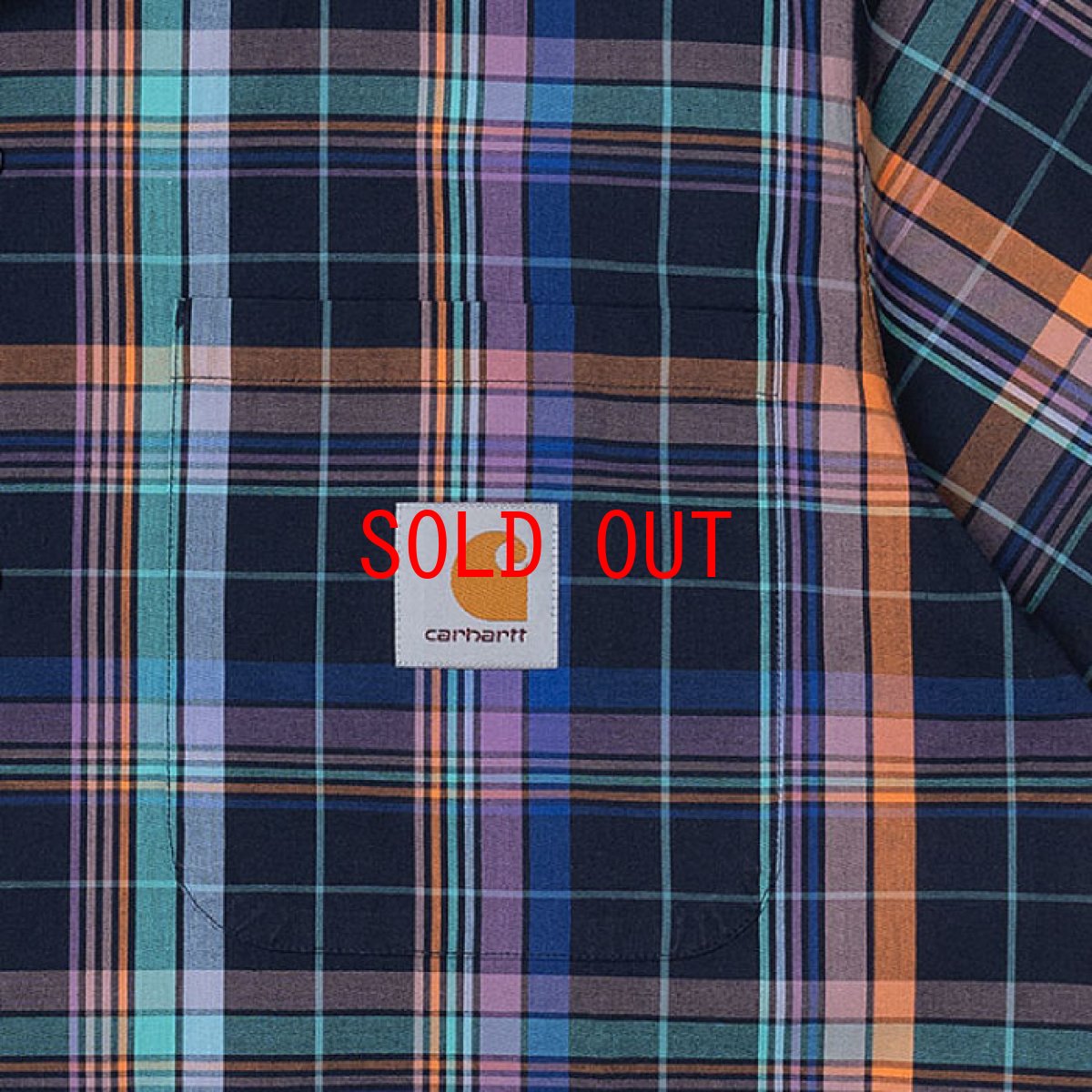 画像7: Vilay Check S/S Shirts オープン カラー チェック柄 半袖 シャツ コットン ポプリン チェスト ポケット Cロゴ スクエア ラベル Dark Navy ネイビー (7)