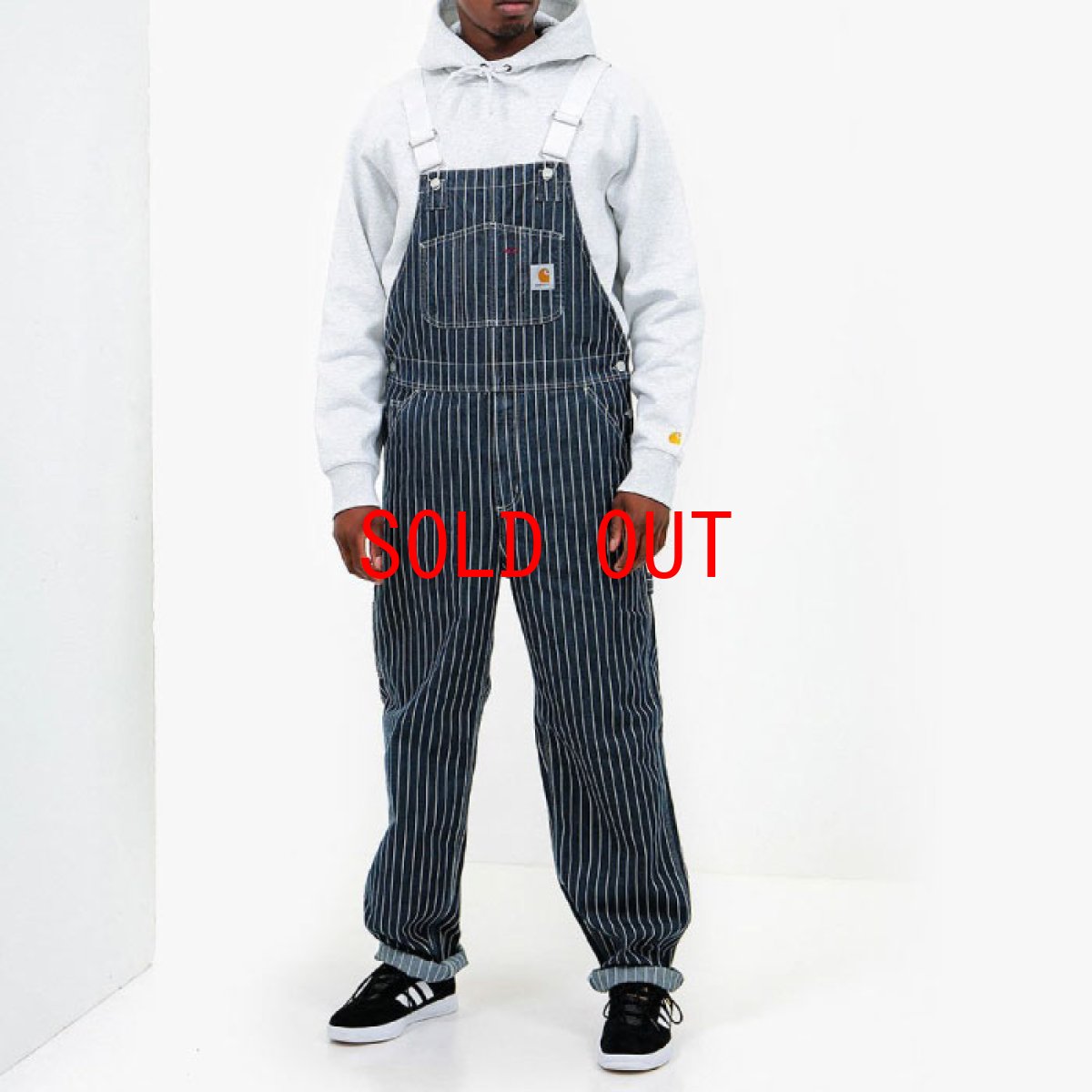 画像4: Trade Bib Overall Hickory Stripe ヒッコリー ストライプ ビブ オーバーオール Dark Navy Wax ダーク ネイビー (4)