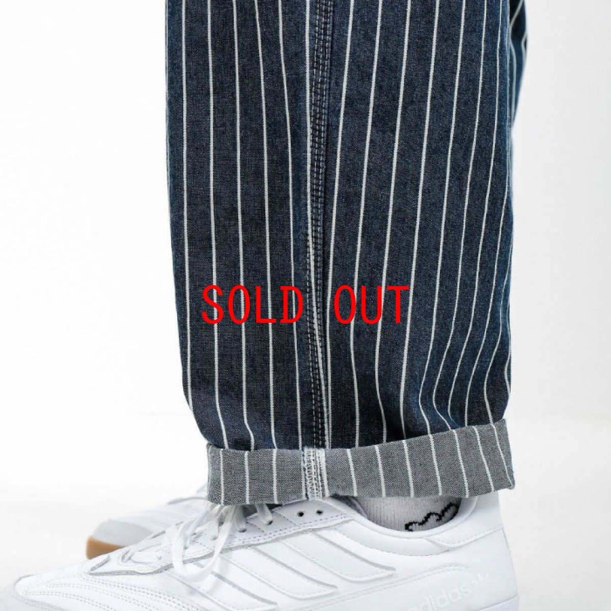 画像10: Trade Single Knee Hickory Stripe Pants ヒッコリー ストライプ シングル ニー パンツ Dark Navy Wax ダーク ネイビー (10)