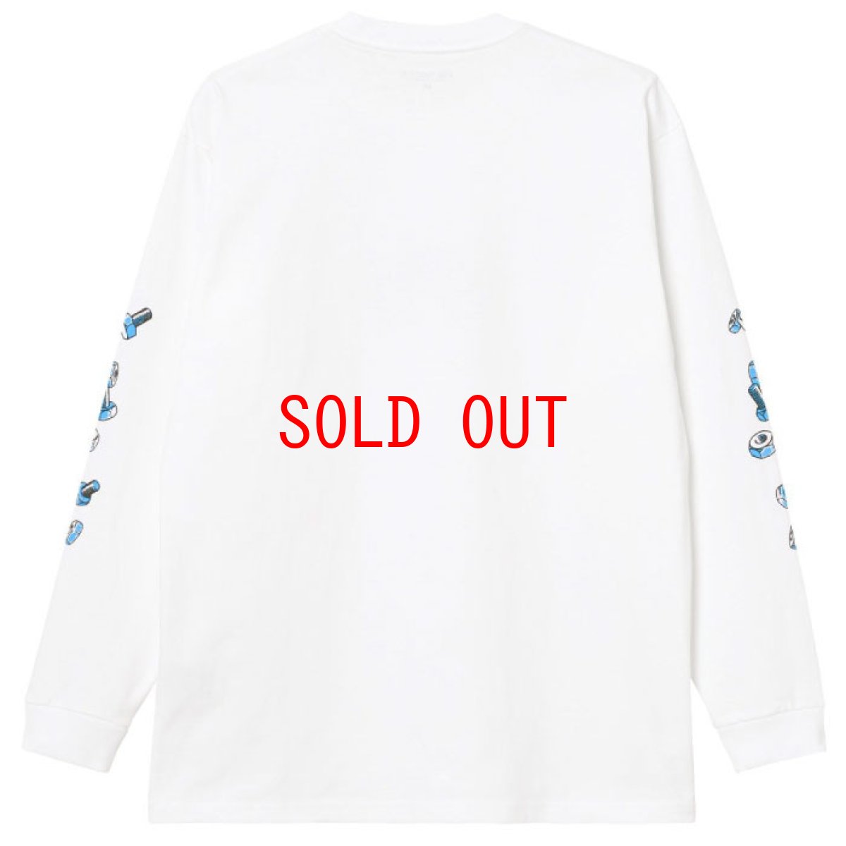画像3: Screw L/S Tee スクリュー ロング スリーブ ルーズ フィット 長袖 Tシャツ White ホワイト (3)