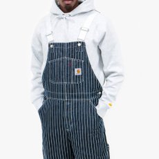 画像1: Trade Bib Overall Hickory Stripe ヒッコリー ストライプ ビブ オーバーオール Dark Navy Wax ダーク ネイビー (1)