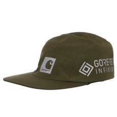 画像2: Gore Tex Infinium Reflect Cap ゴアテックス ナイロン キャップ 帽子 ロゴ リフレクティブ 5パネル Moor Green Black (2)