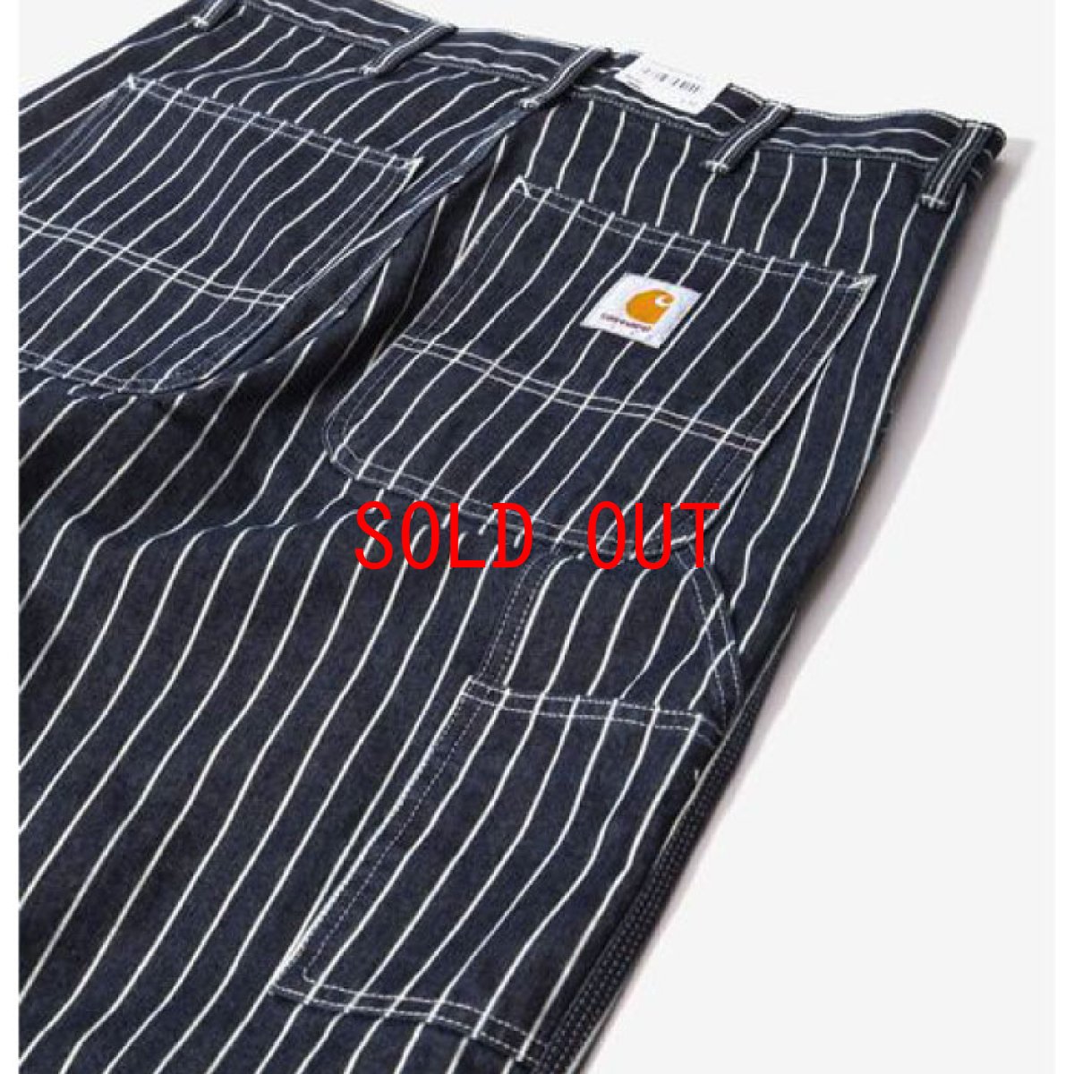 画像7: Trade Single Knee Hickory Stripe Pants ヒッコリー ストライプ シングル ニー パンツ Dark Navy Wax ダーク ネイビー (7)