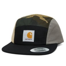 画像2: Valiant 5panel Cap Jet パネル キャップ ジェット Cロゴ Cap Black Camo Grey Beige ブラック カモ (2)