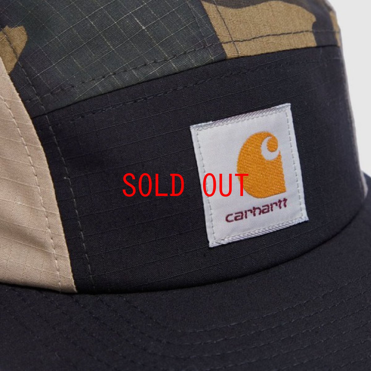 画像9: Valiant 5panel Cap Jet パネル キャップ ジェット Cロゴ Cap Black Camo Grey Beige ブラック カモ (9)