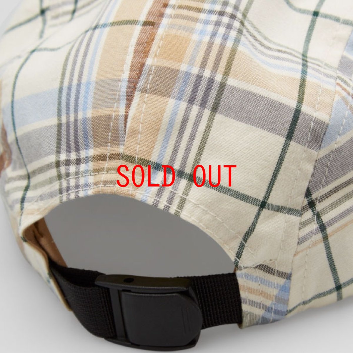画像4: Vilay Cap Check 5 パネル キャップ チェック Cロゴ ラベル ストラップ Dark Navy Natural White ネイビー ナチュラル ホワイト (4)